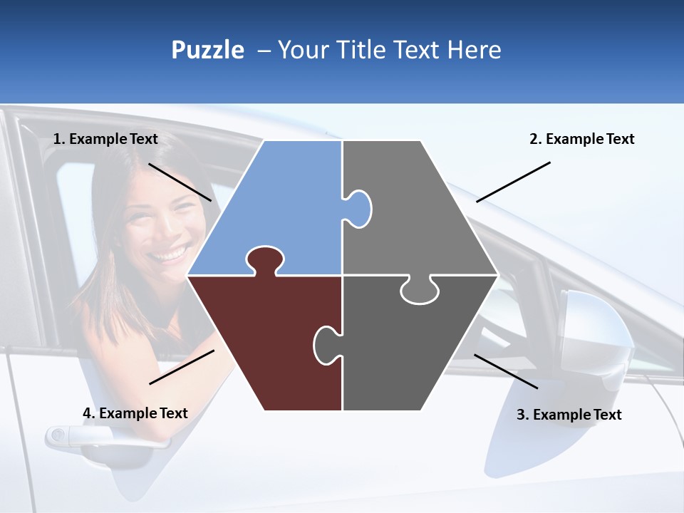 Girl Teen Car Keys PowerPoint Template