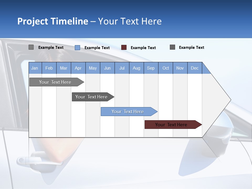 Girl Teen Car Keys PowerPoint Template