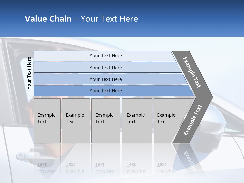 Girl Teen Car Keys PowerPoint Template