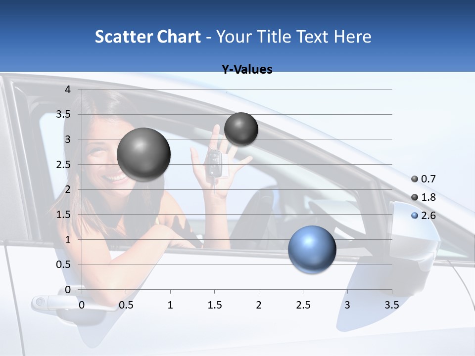 Girl Teen Car Keys PowerPoint Template