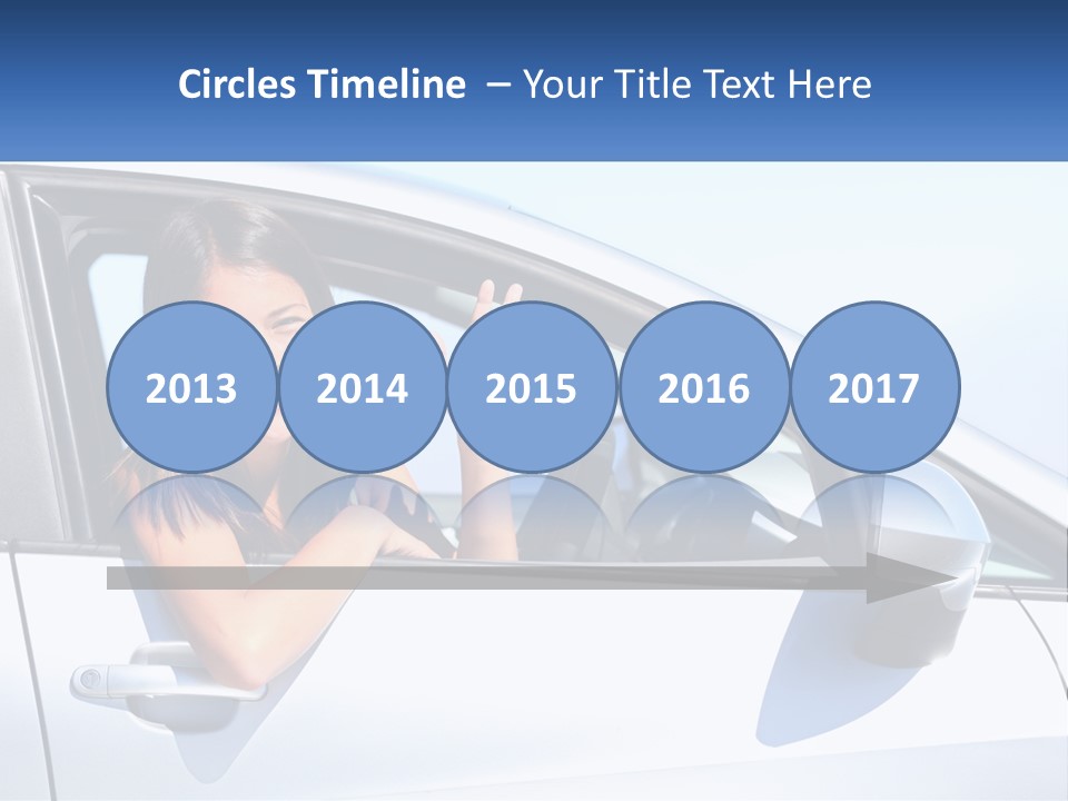 Girl Teen Car Keys PowerPoint Template