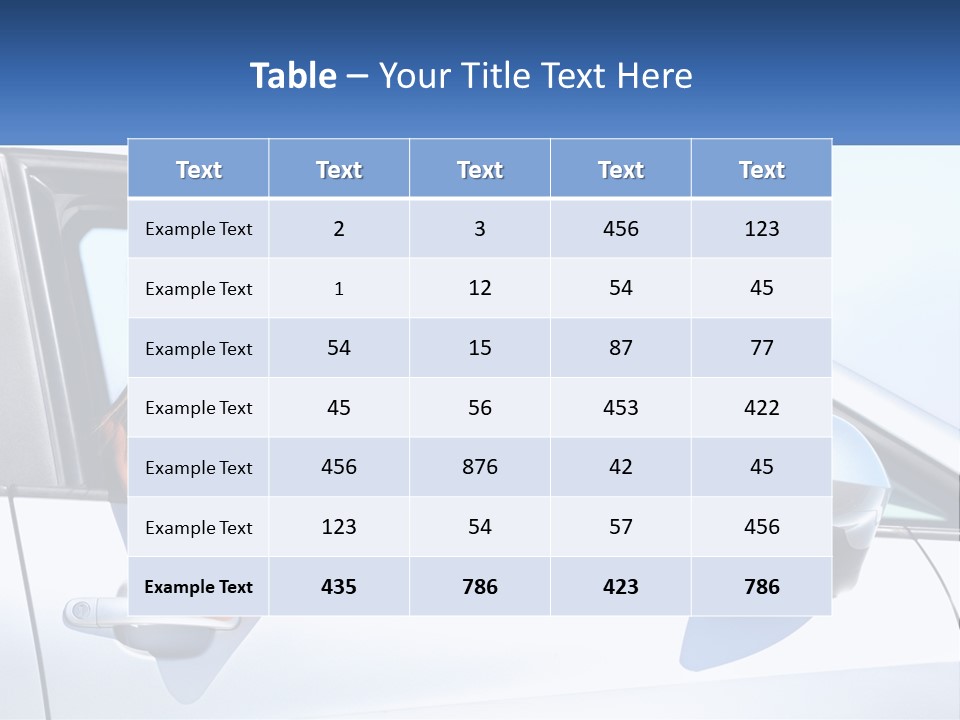 Girl Teen Car Keys PowerPoint Template