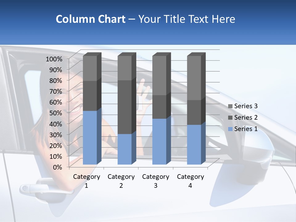 Girl Teen Car Keys PowerPoint Template