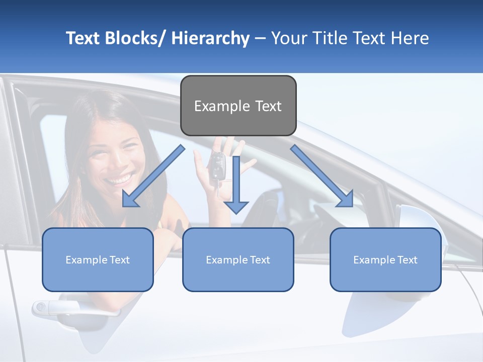 Girl Teen Car Keys PowerPoint Template