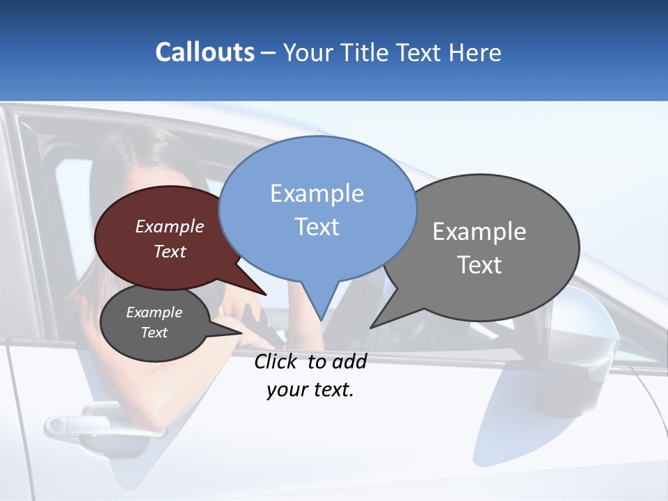 Girl Teen Car Keys PowerPoint Template