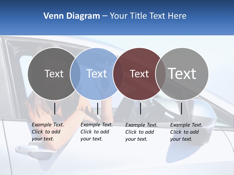 Girl Teen Car Keys PowerPoint Template