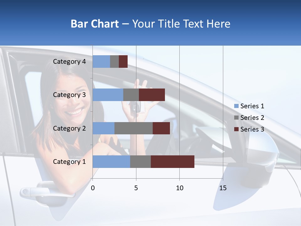 Girl Teen Car Keys PowerPoint Template