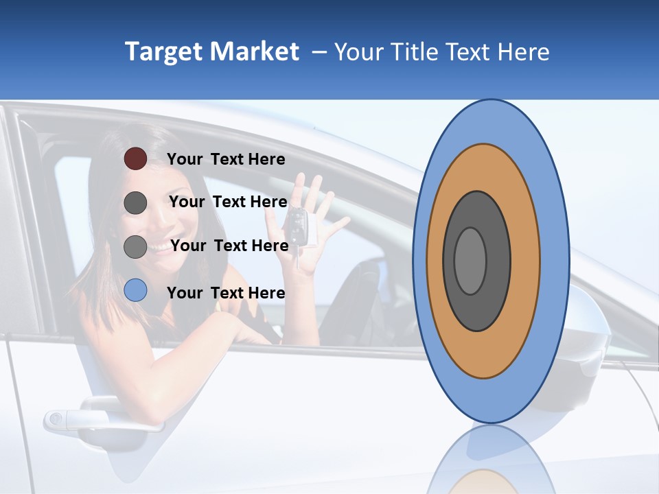 Girl Teen Car Keys PowerPoint Template