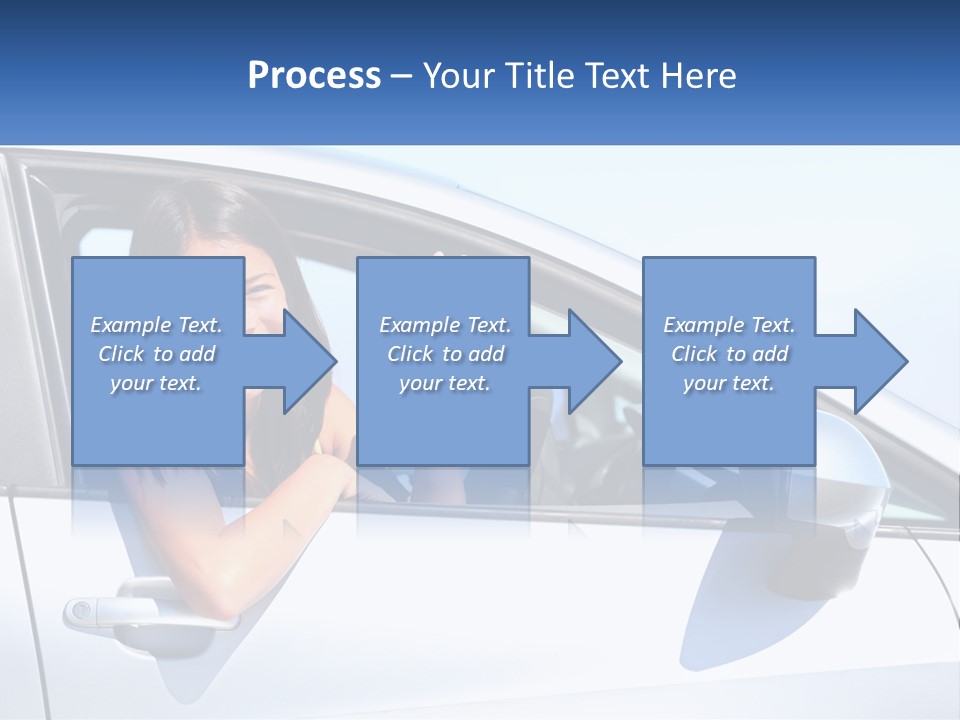 Girl Teen Car Keys PowerPoint Template