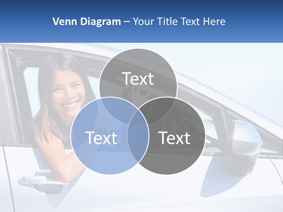 Girl Teen Car Keys PowerPoint Template