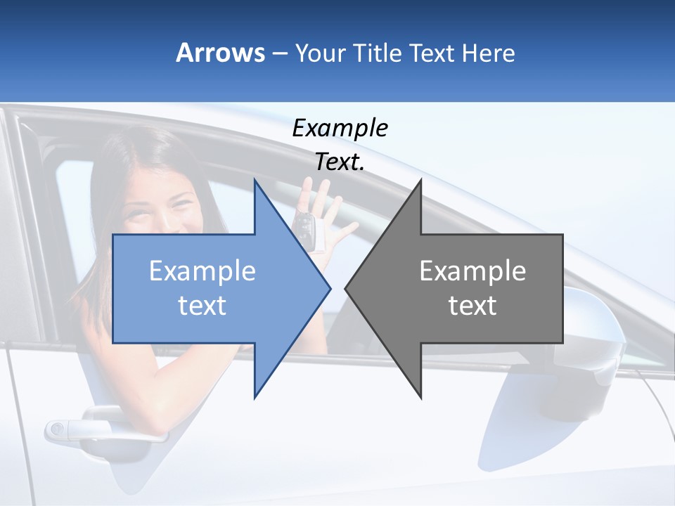 Girl Teen Car Keys PowerPoint Template