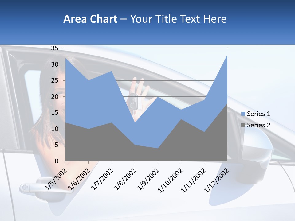 Girl Teen Car Keys PowerPoint Template