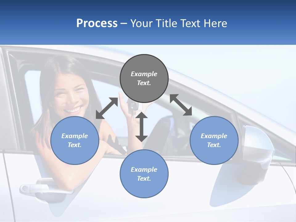 Girl Teen Car Keys PowerPoint Template