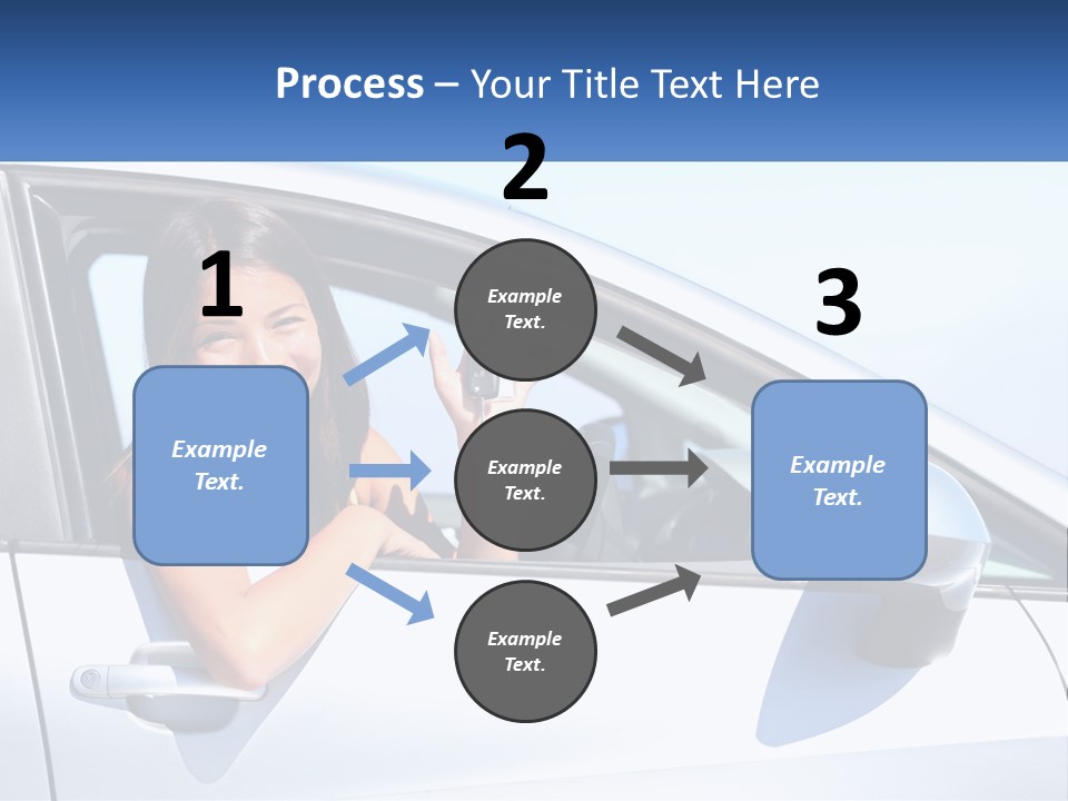 Girl Teen Car Keys PowerPoint Template