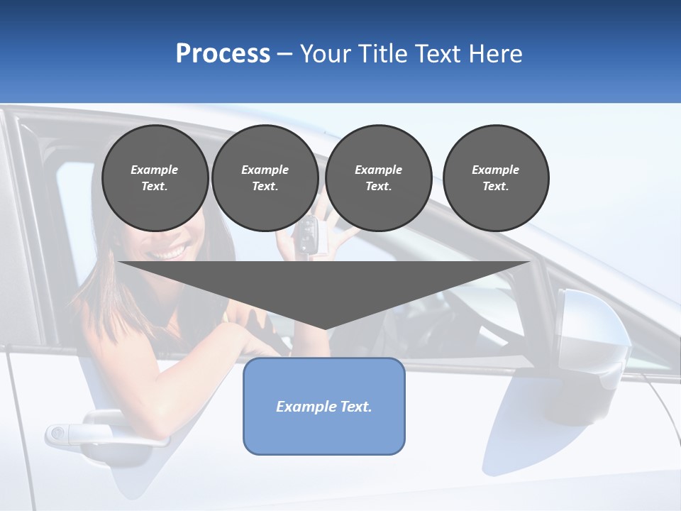 Girl Teen Car Keys PowerPoint Template