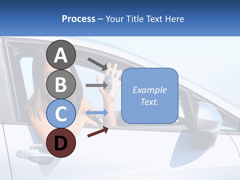 Girl Teen Car Keys PowerPoint Template
