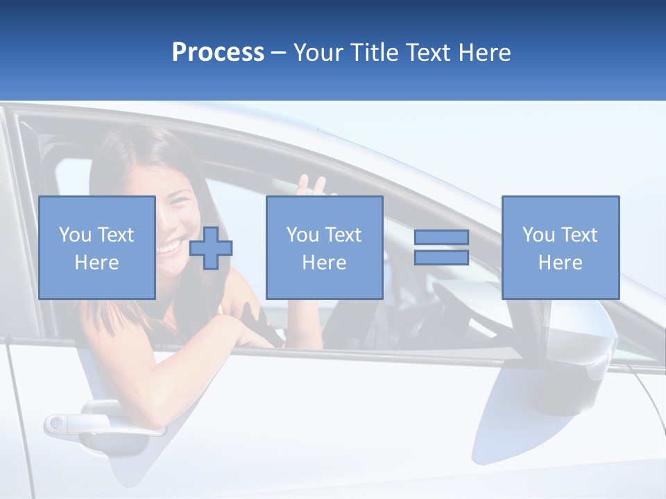 Girl Teen Car Keys PowerPoint Template