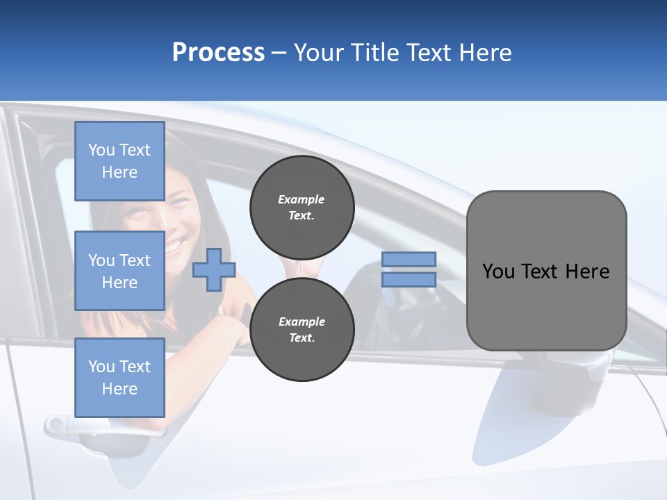 Girl Teen Car Keys PowerPoint Template
