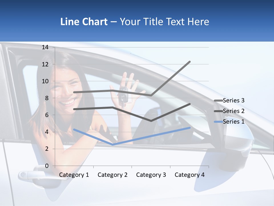 Girl Teen Car Keys PowerPoint Template