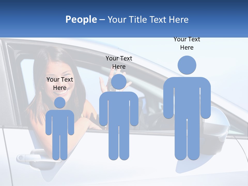 Girl Teen Car Keys PowerPoint Template