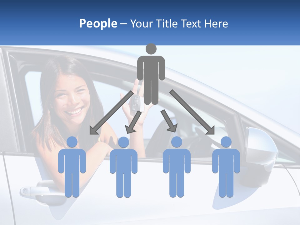 Girl Teen Car Keys PowerPoint Template