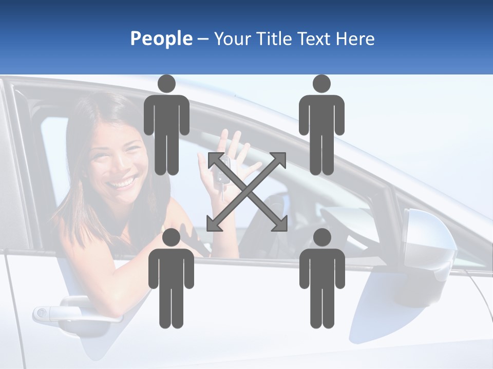 Girl Teen Car Keys PowerPoint Template