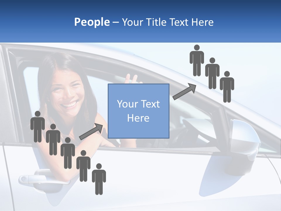 Girl Teen Car Keys PowerPoint Template