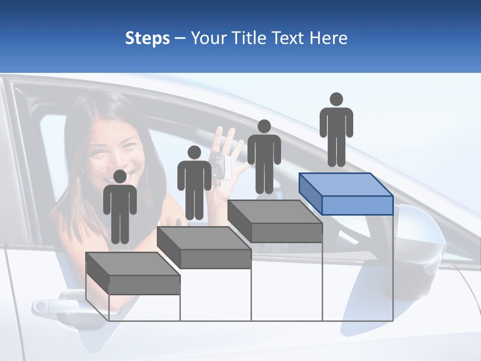 Girl Teen Car Keys PowerPoint Template