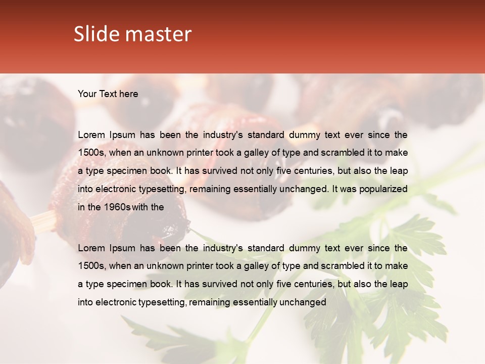 Skewers Italian Grilled PowerPoint Template