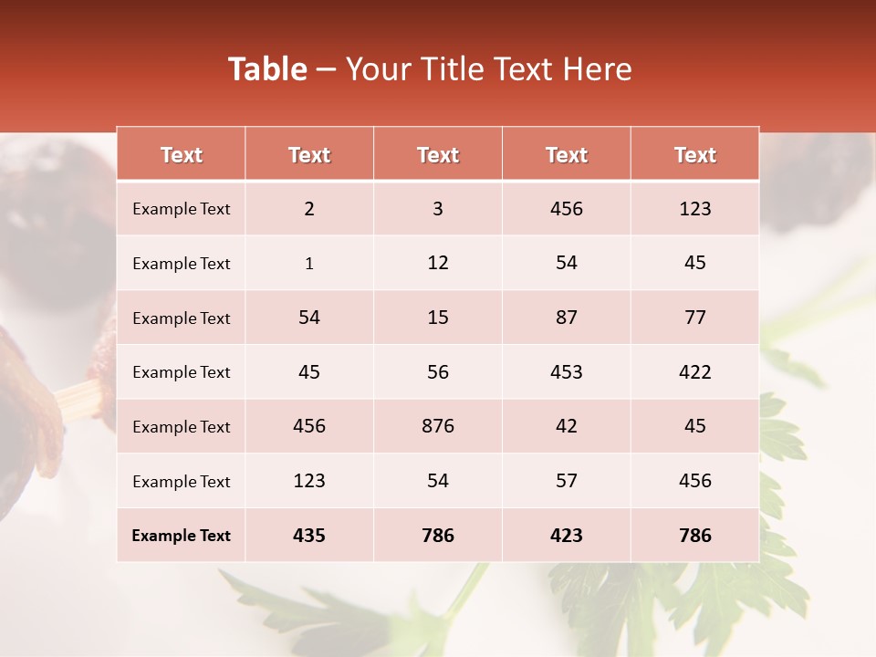 Skewers Italian Grilled PowerPoint Template