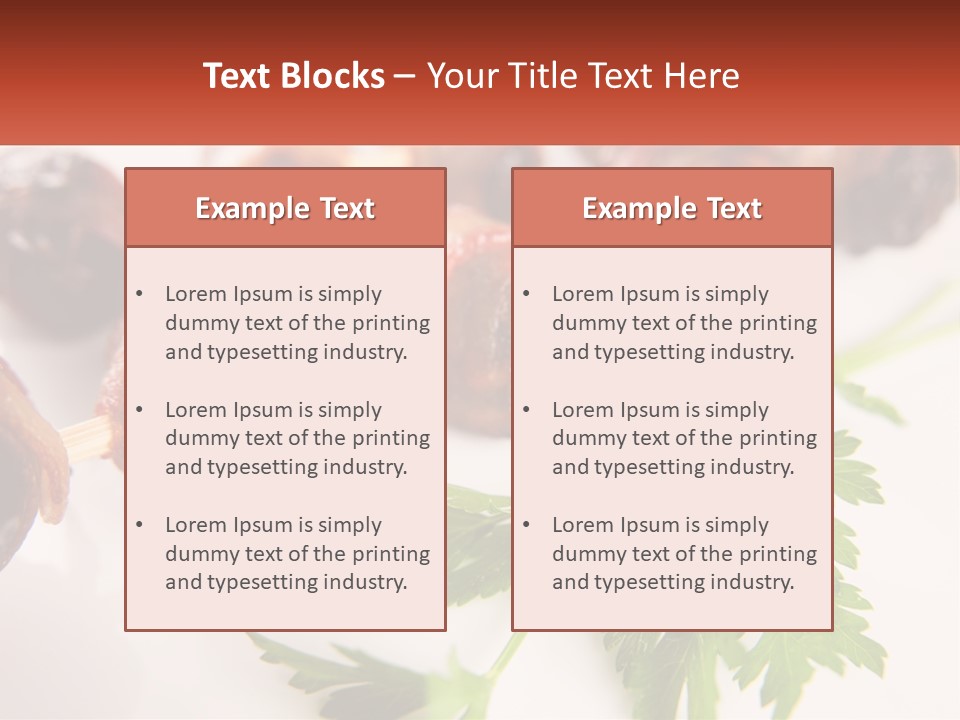 Skewers Italian Grilled PowerPoint Template