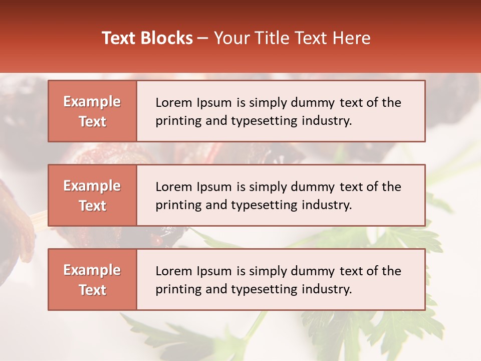 Skewers Italian Grilled PowerPoint Template