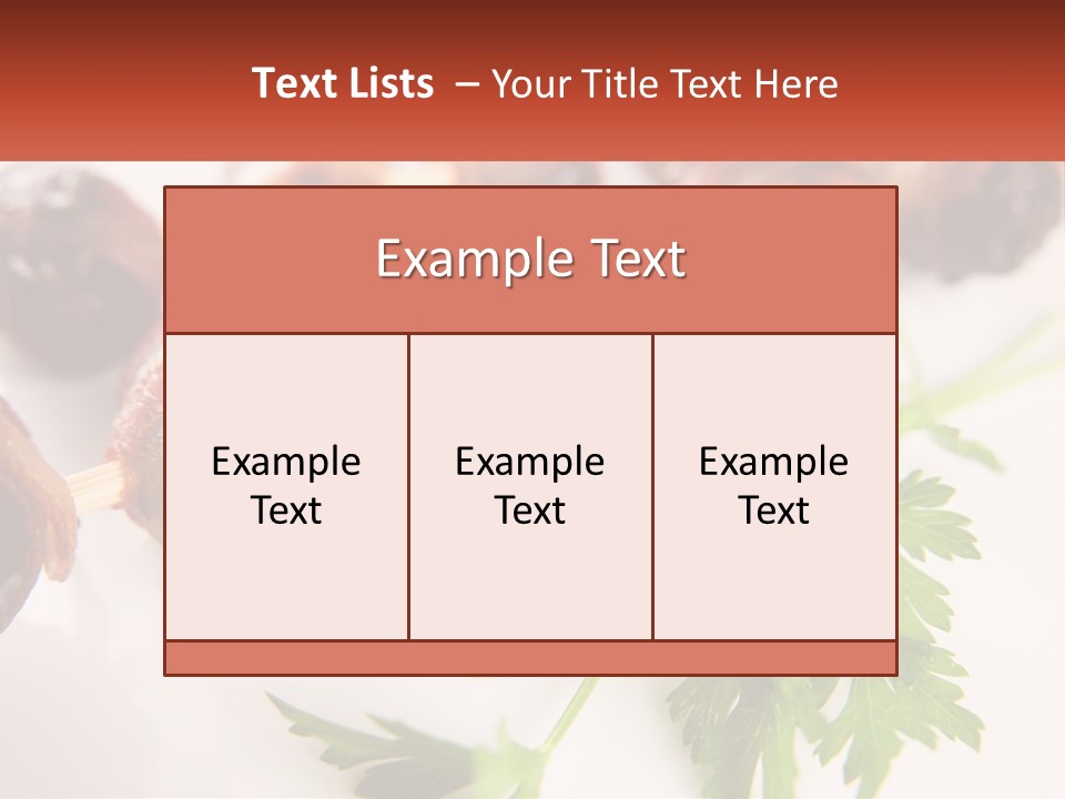 Skewers Italian Grilled PowerPoint Template