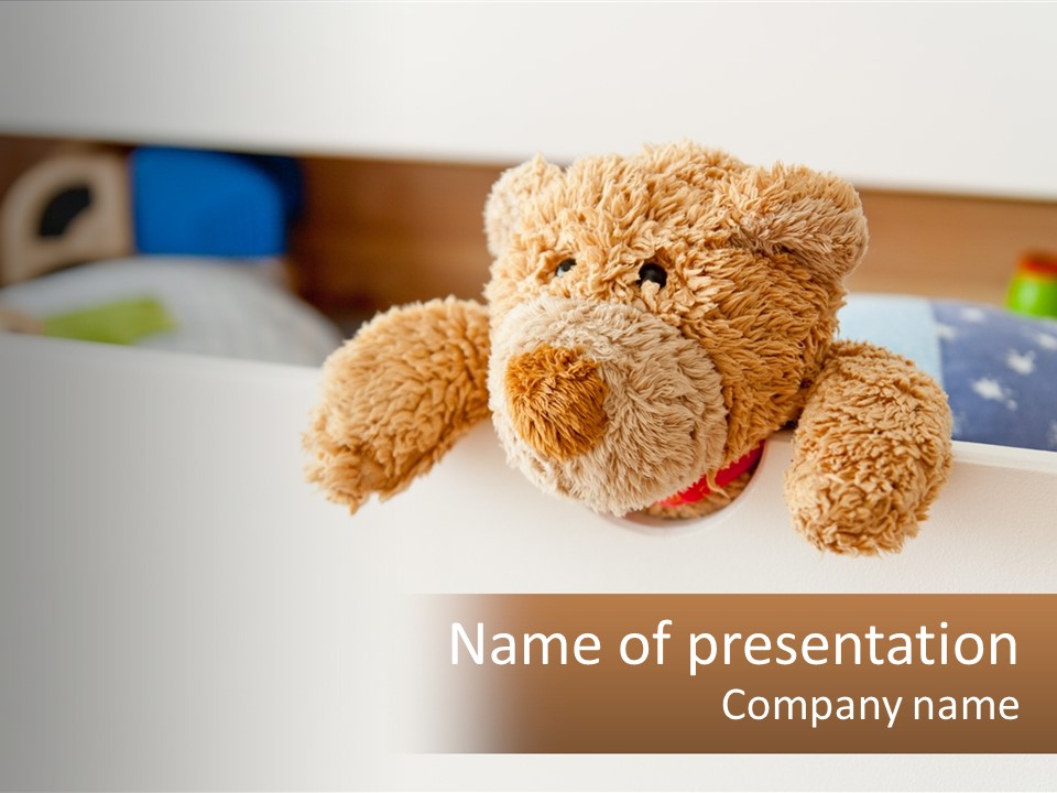Room Toy Bed PowerPoint Template