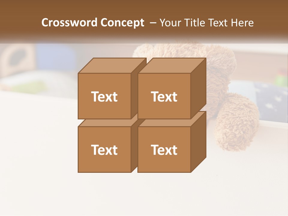 Room Toy Bed PowerPoint Template