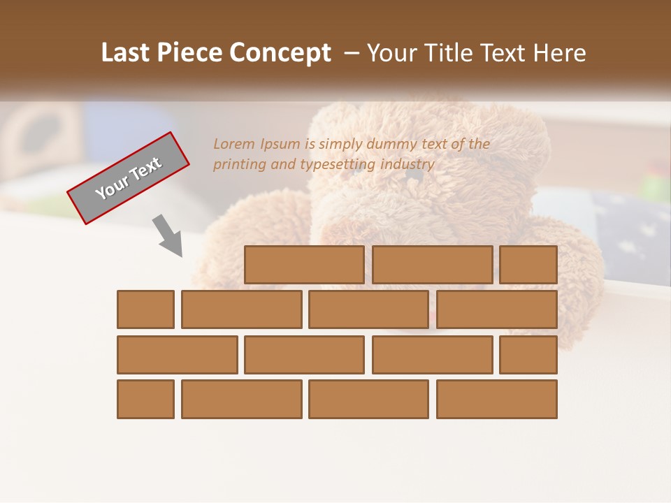 Room Toy Bed PowerPoint Template