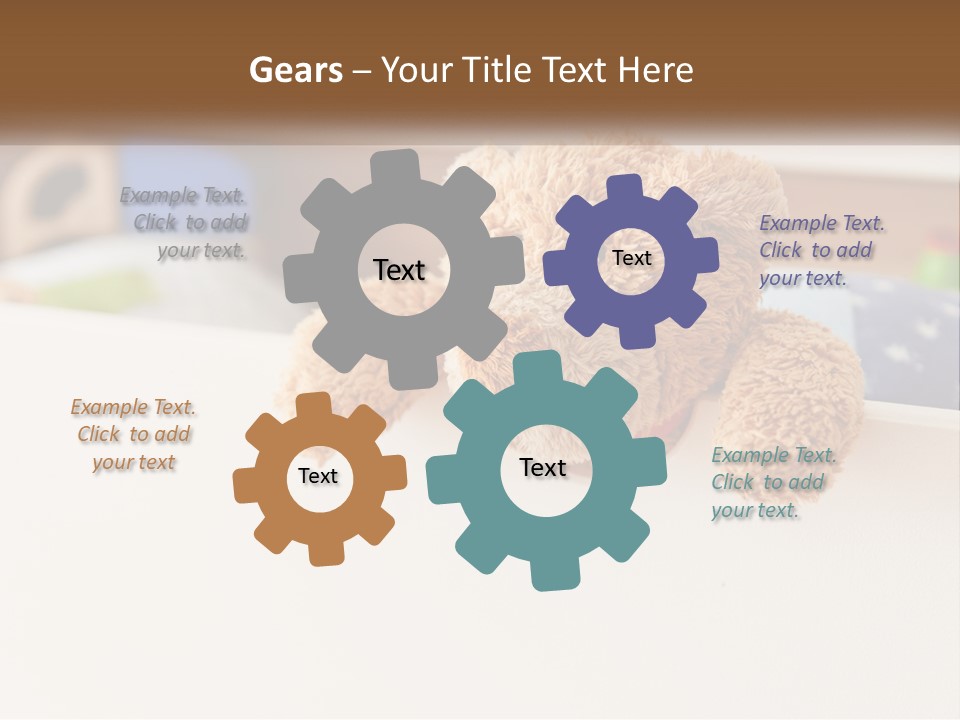 Room Toy Bed PowerPoint Template