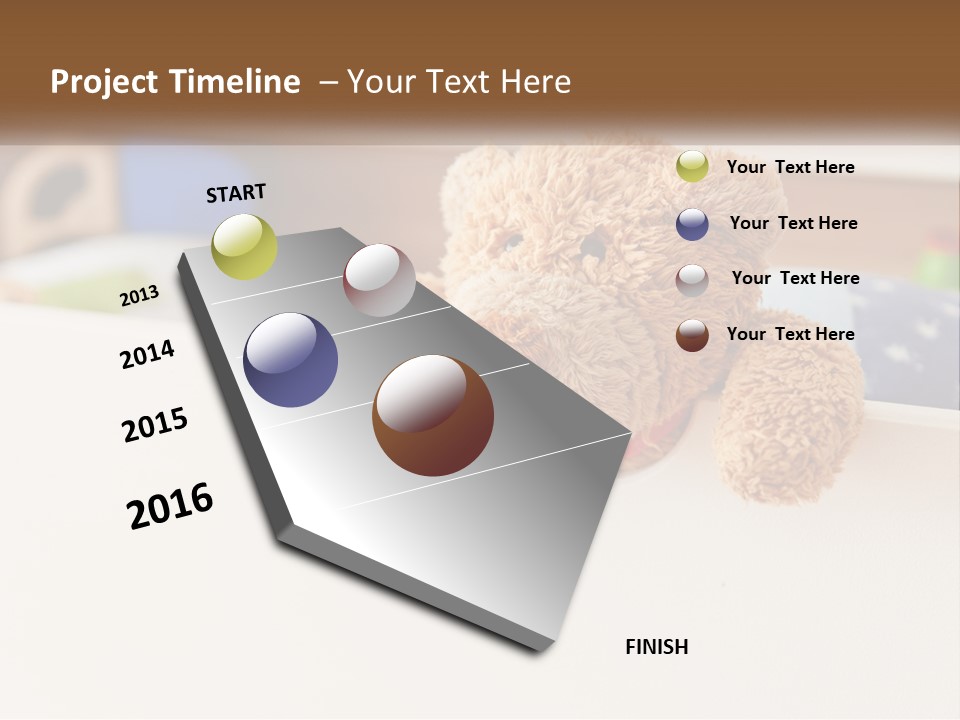 Room Toy Bed PowerPoint Template