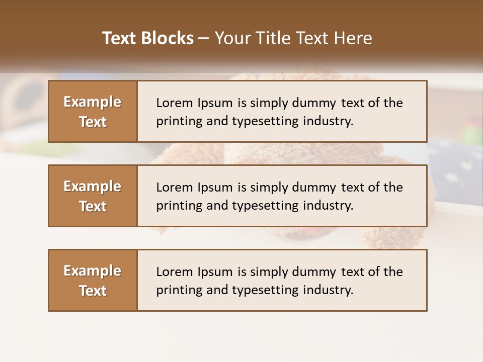 Room Toy Bed PowerPoint Template