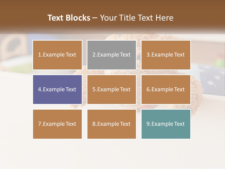 Room Toy Bed PowerPoint Template