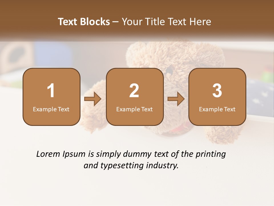 Room Toy Bed PowerPoint Template