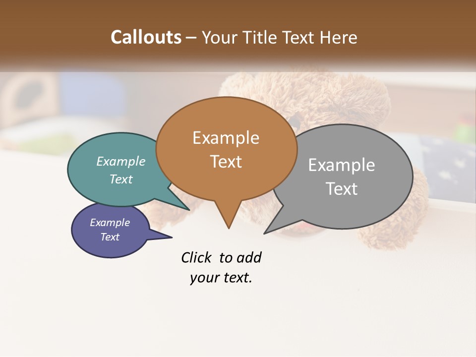 Room Toy Bed PowerPoint Template