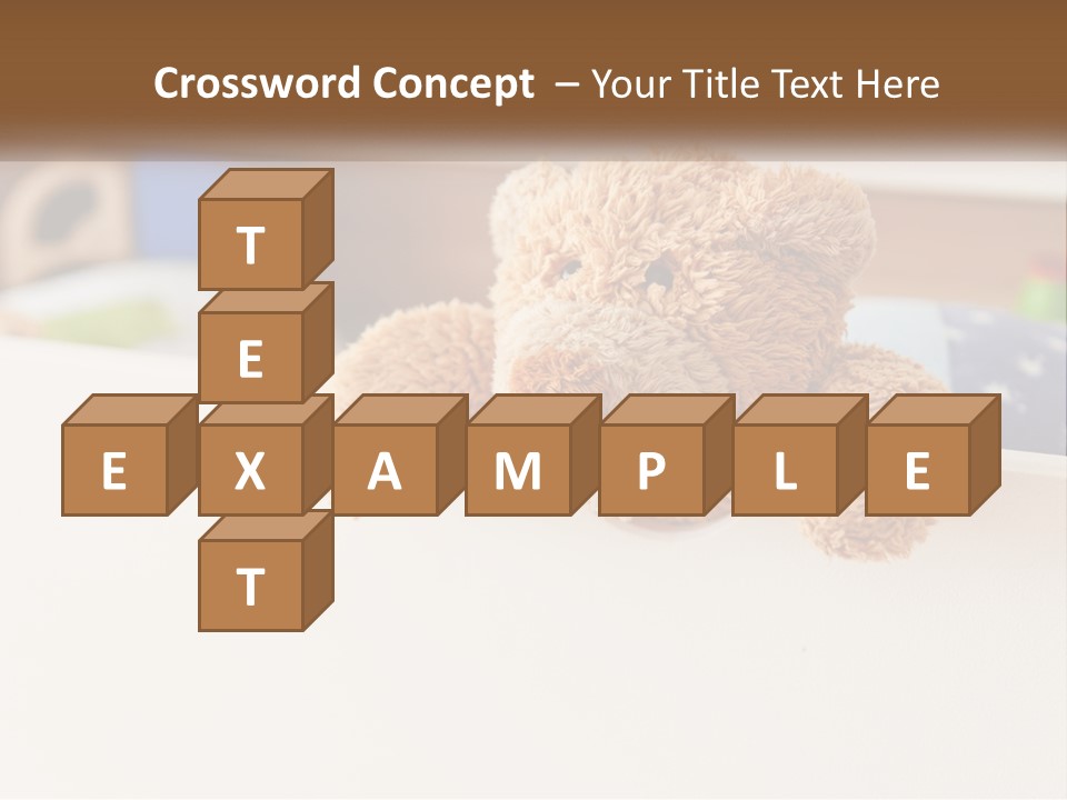 Room Toy Bed PowerPoint Template