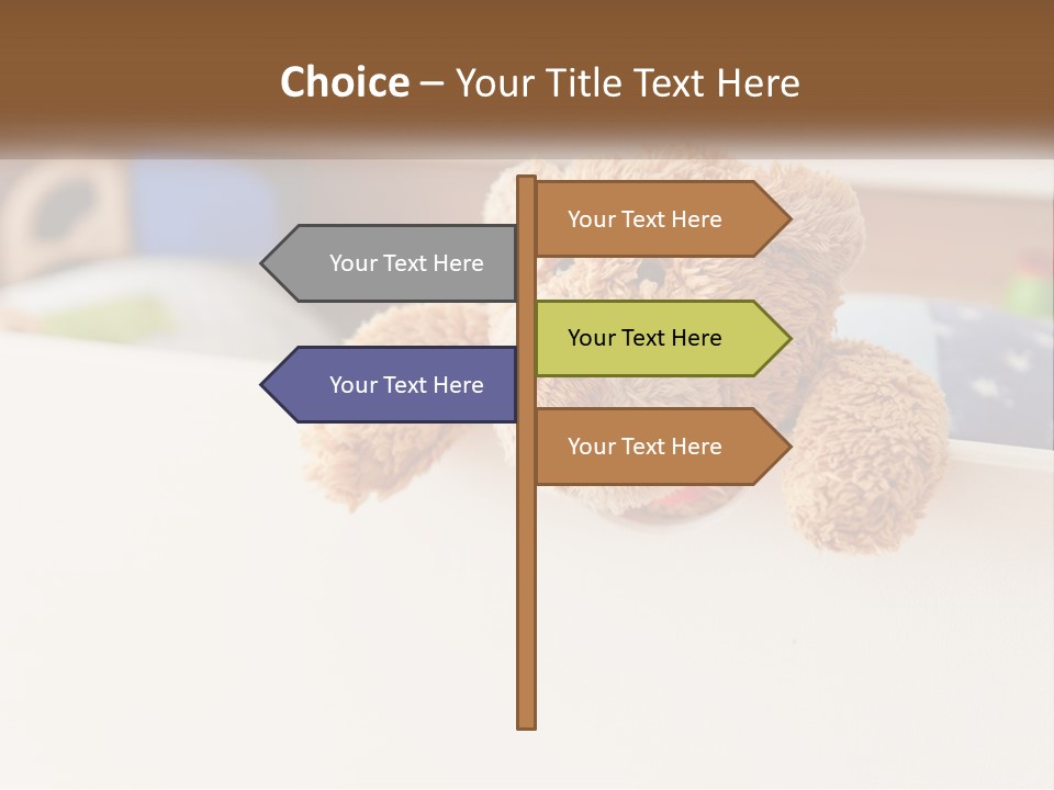 Room Toy Bed PowerPoint Template