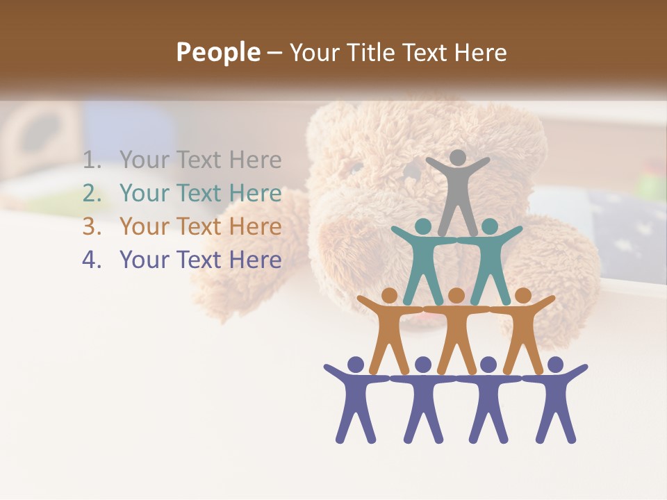 Room Toy Bed PowerPoint Template