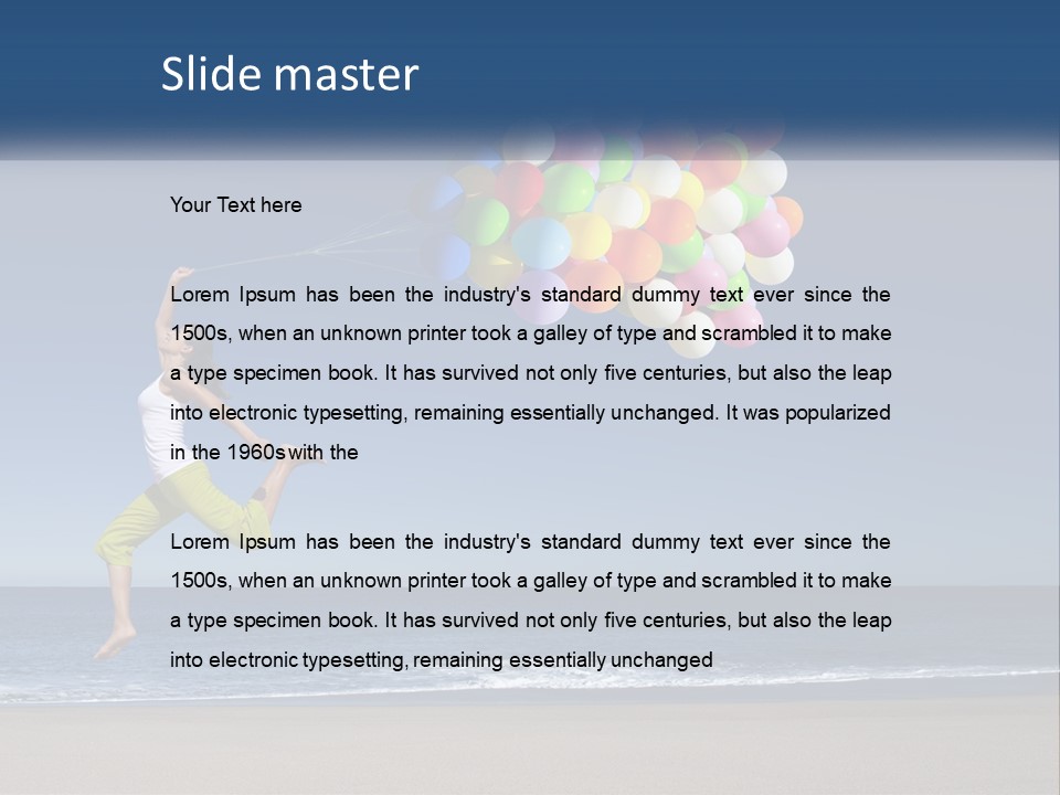 Beach Enjoy Lifestyle PowerPoint Template