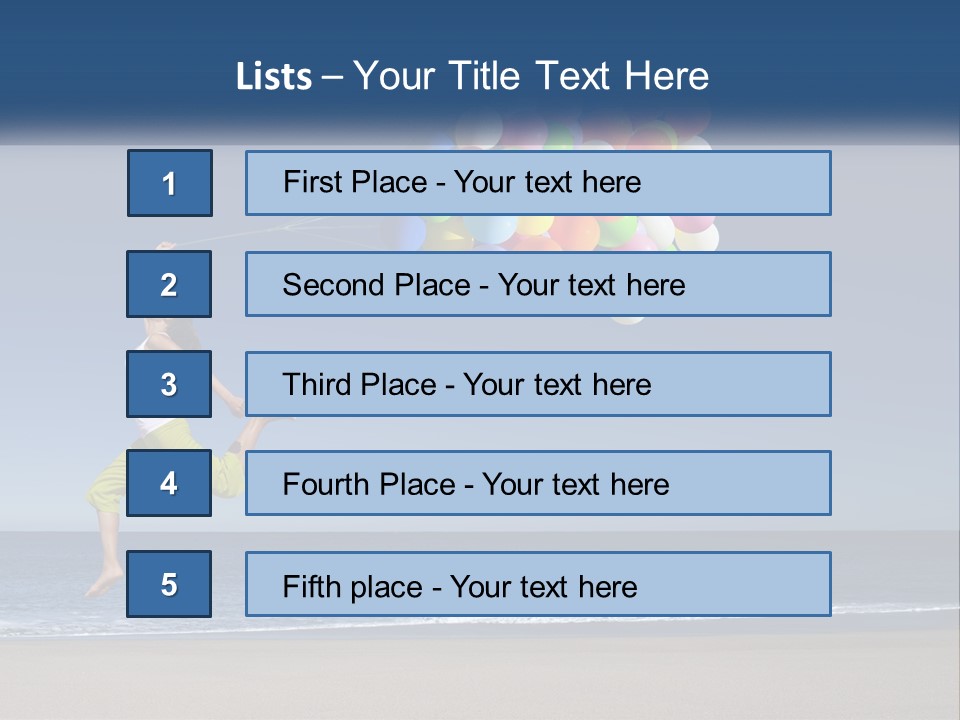 Beach Enjoy Lifestyle PowerPoint Template