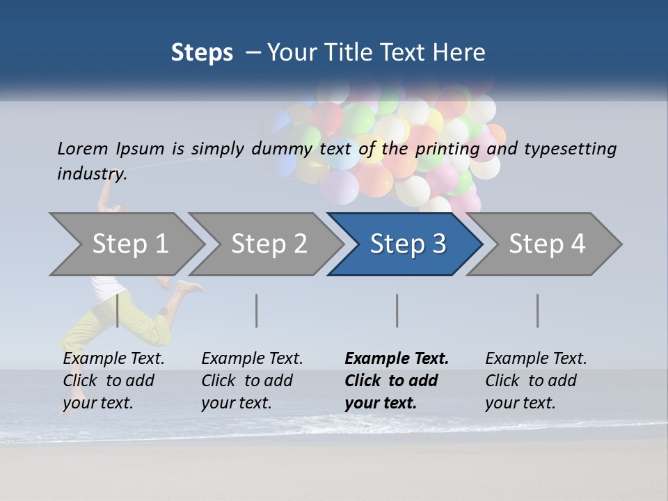 Beach Enjoy Lifestyle PowerPoint Template
