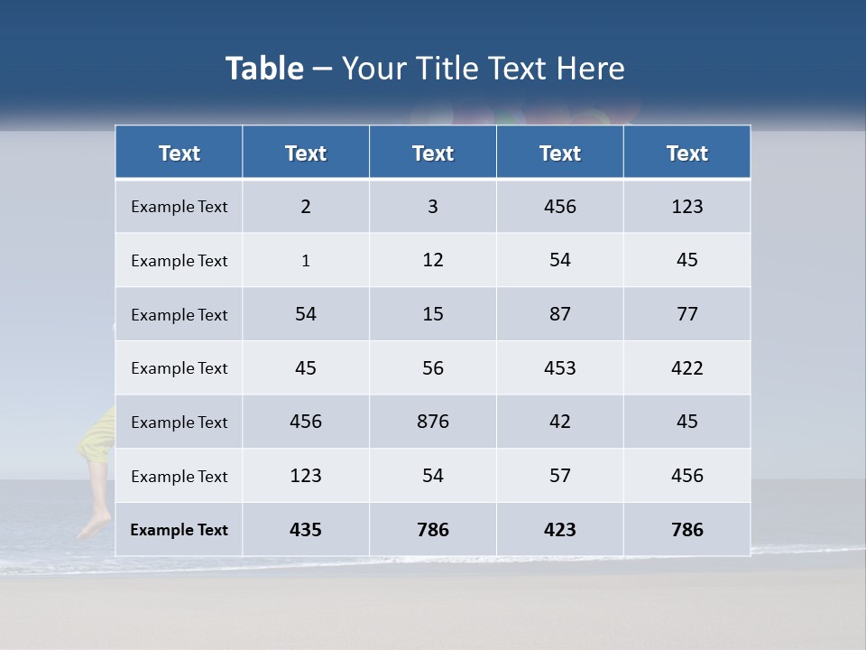 Beach Enjoy Lifestyle PowerPoint Template