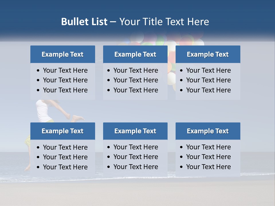 Beach Enjoy Lifestyle PowerPoint Template